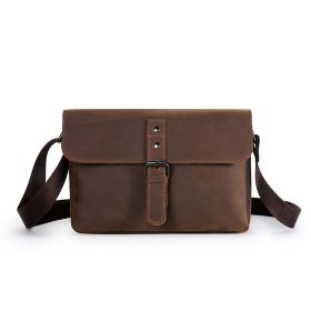 Retro Men's Fashion Trend Crazy Horseskin Shoulder Bag