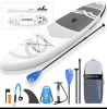 inflatable paddle board 10'6 including isup paddle, paddleboard backpack, pump, leash