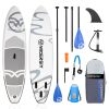 inflatable paddle board 10'6 including isup paddle, paddleboard backpack, pump, leash