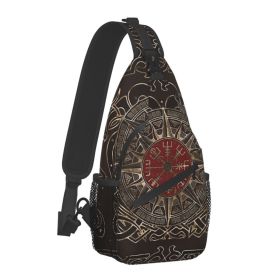 Norse Mythology Viking Crossbody Bag Sports Tree Of Life (Option: CompassOrnament-39x19x9CM)