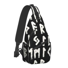 Norse Mythology Viking Crossbody Bag Sports Tree Of Life (Option: ElderFuthark-39x19x9CM)