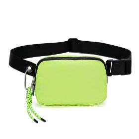 Outdoor Casual Sport Crossbody Fashion Nylon Waterproof Sports Waist Bag (Option: Fluorescent Green)