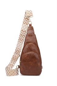 Women's Cross-body Casual Multi-functional Shoulder Bag (Option: Dark Brown-One Size)