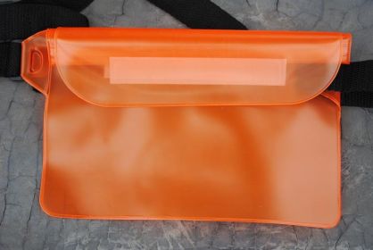 Messenger Bag Mobile Phone Waterproof Bag Portable Frosted Mobile Phone Dustproof Large Capacity Mobile Phone Bag (Option: Orange-Average Size)