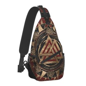 Norse Mythology Viking Crossbody Bag Sports Tree Of Life (Option: ValknutSymbol-39x19x9CM)