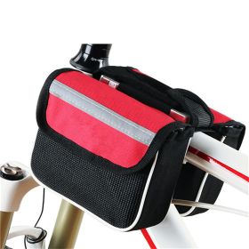 Mountain Bike Riding Equipment With Saddle Bag (Option: Red-14x12cm)