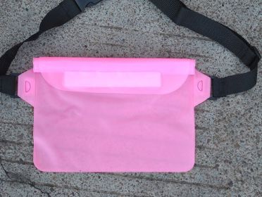 Messenger Bag Mobile Phone Waterproof Bag Portable Frosted Mobile Phone Dustproof Large Capacity Mobile Phone Bag (Option: Pink-Average Size)