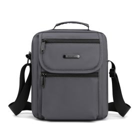 Men's One Shoulder Messenger Bag With Large Capacity (Color: Dark Grey)