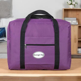 Oxford Fabric Travel Storage Bag High Capacity (Option: Purple-57x27x50cm)