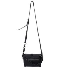 Trendy Brand Small Square Bag Boys Retro Chain (Option: Black-Small)