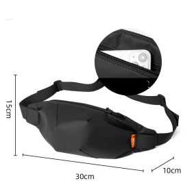 Multifunctional Sports Chest Bag For Men (Option: Black-L)