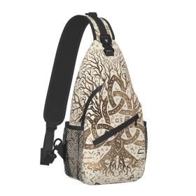 Norse Mythology Viking Crossbody Bag Sports Tree Of Life (Option: VikingRagnar-39x19x9CM)