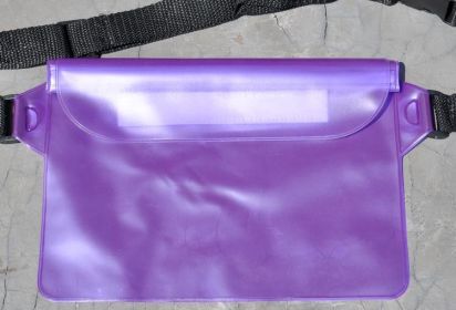 Messenger Bag Mobile Phone Waterproof Bag Portable Frosted Mobile Phone Dustproof Large Capacity Mobile Phone Bag (Option: Purple-Average Size)