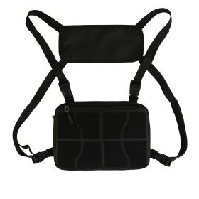 Outdoor Sports Chest Multi-functional Tactical Pannier Bag (Color: Black)