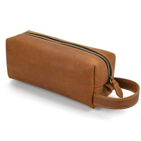 New Multifunctional Men's Leather Clutch Bag (Option: 9577Brown)