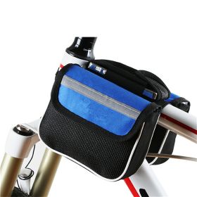 Mountain Bike Riding Equipment With Saddle Bag (Option: Blue-14x12cm)