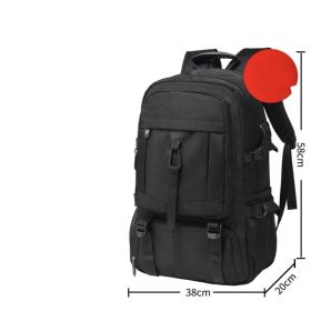 Large Capacity Men's Backpack Travel Leisure Outdoor (Option: Black-No standard version-80litres)