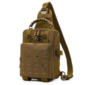 Cross-body Belt Fanny Pack Backpack Fishing Rod Bag Special Backpack Large Equipment (Color: Khaki)