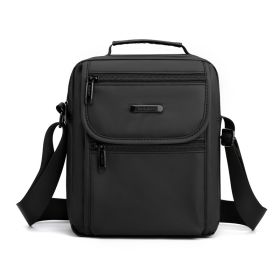 Men's One Shoulder Messenger Bag With Large Capacity (Color: Black)