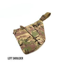 Men's Nylon Shoulder Bag; Multifunctional Concealed Tactical Storage Bag; Holster (Color: CP Left)