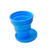 1pc Soft Silicone With Lid; Retractable Mini Folding Water Cup; For Outdoor Travel Hotel