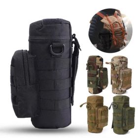 Molle Water Bottle Pouch for Camping Hiking Mountaineer Outdoor Sport (Color: A)