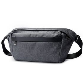 Men's One Shoulder Crossbody Chest Bag (Color: Grey)