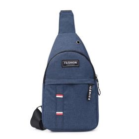 Outdoor Mountaineering Cycling Shoulder Messenger Bag Oxford Cloth (Color: Dark blue)