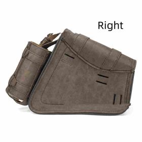 Side Saddle Bag For Motorcycle Riding (Option: Brown-Right)