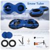 80" 2-Person Inflatable Snow Sled for Kids and Adults