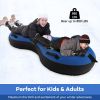 80" 2-Person Inflatable Snow Sled for Kids and Adults