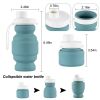 Portable Silicone Folding Cup 320ml Mini Outdoor Picnic Tableware Box Travel Coffee Retractable Wine Glass