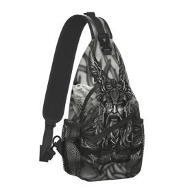 Norse Mythology Viking Crossbody Bag Sports Tree Of Life (Option: OdinAllFather-39x19x9CM)