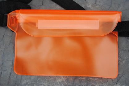 Messenger Bag Mobile Phone Waterproof Bag Portable Frosted Mobile Phone Dustproof Large Capacity Mobile Phone Bag (Option: Orange-Average Size)